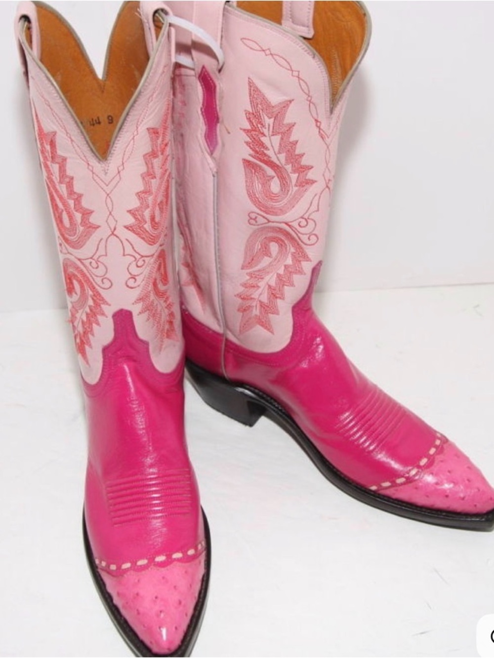 ISO Lucchese Hot Pink and Light Pink ostrich 1883 Boots
